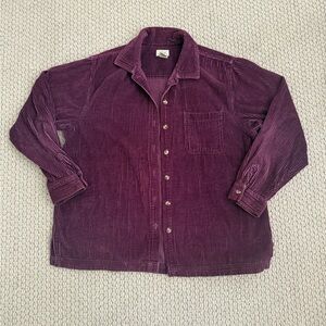 L.L. Bean Corduroy Button Up Shirt Jacket